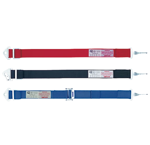 31015BK Simpson Racing Anti-Submarine Belts
