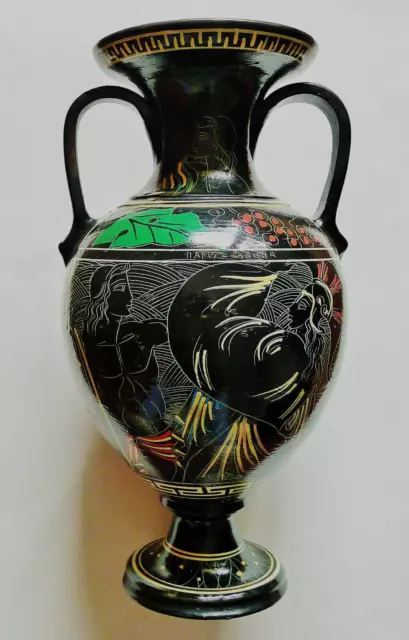 Griechische Vase Amphore, 1971 in Souda/Kreta erworben, hoch 32, breit ca. 17 cm