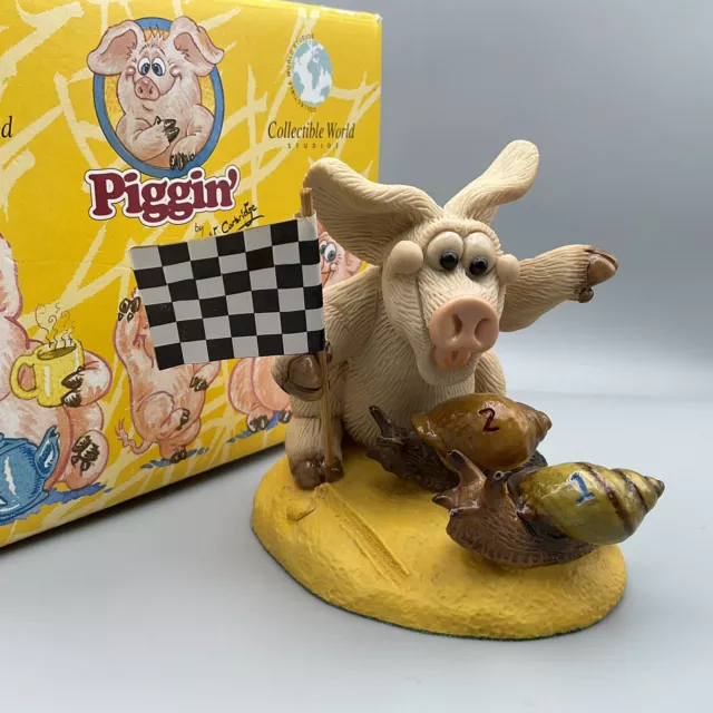 💛 A Gorgeous ‘Piggin’ And Friends’ Figurine ‘Piggin’ Place Your Bets’! Boxed!