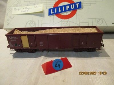 LE4773 LILIPUT BACHMANN Ho Wagon tombereau RIV EUROP 83 FS 530 0 791-7 marron 