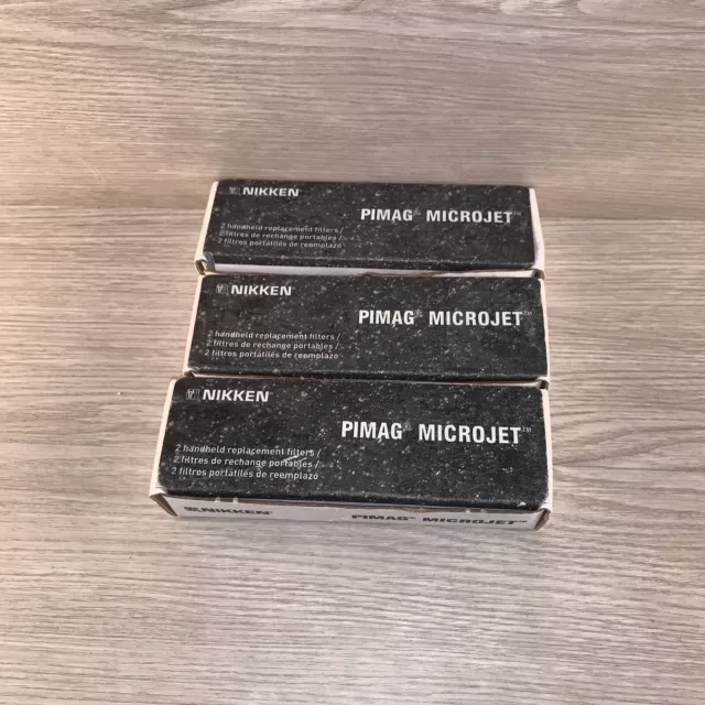 6 filtros de repuesto portátiles Nikken Pimag Microjet 14661 nuevos/sellados
