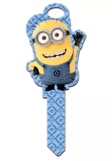 Despicable Me Minion House Key Blank for Kwikset KW1 KW10 KW11 3D Painted Blank