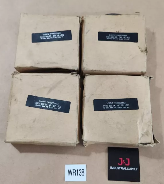 *NEW* [4] Current Transformer Cat 5RL-801 Ratio 800:5 A 600V 50-400Hz + Warranty
