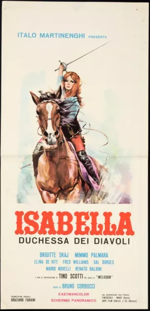 ISABELLA duchessa dei diavoli BRIGITTE SKAJ LOCANDINA ORIGINALE POSTER AFFICHE B