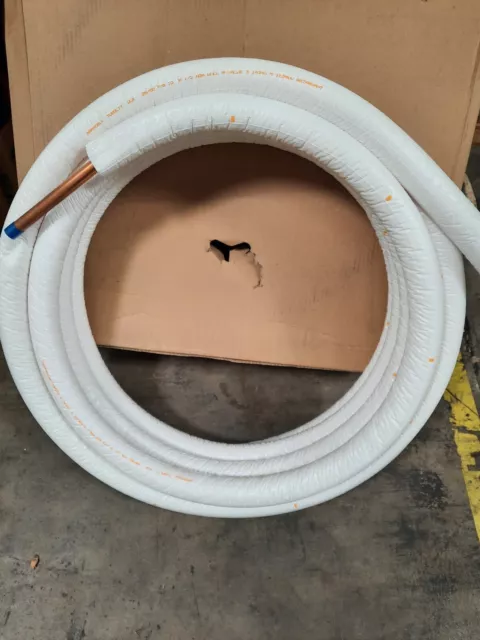 Mueller Pe Insulated Copper Tubing 7/8" X 50' W/ 1/2"White Insulation - 01470500