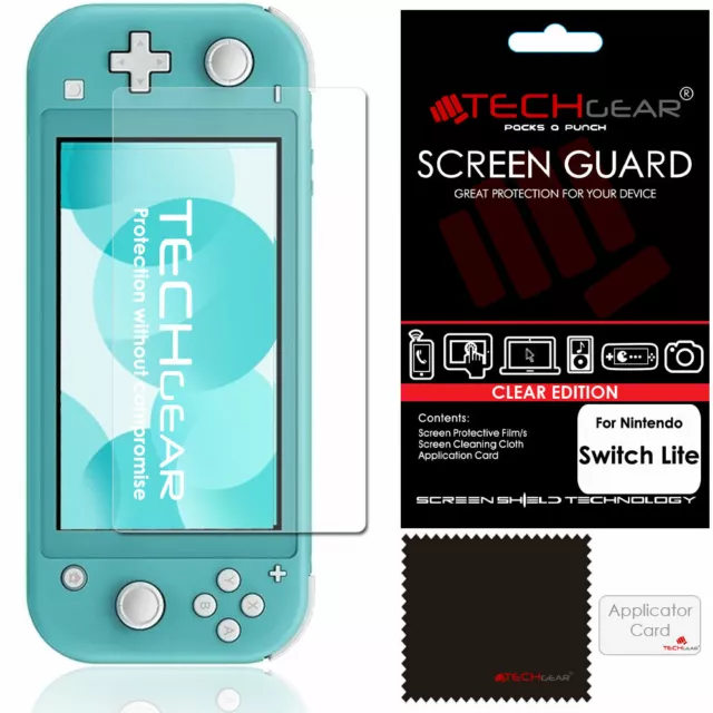 TECHGEAR Clear Screen Protector Guard Cover for Nintendo Switch Lite Console