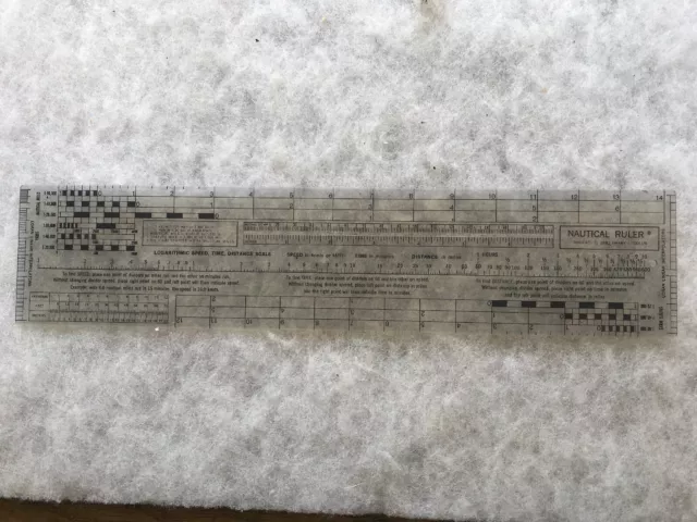 1981 Harry Golub Nautical Plastic Ruler, Nautac