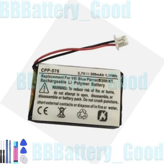 REPLACEMENT 300MAH BATTERY for VXi BlueParrot B250-XT B350-XT