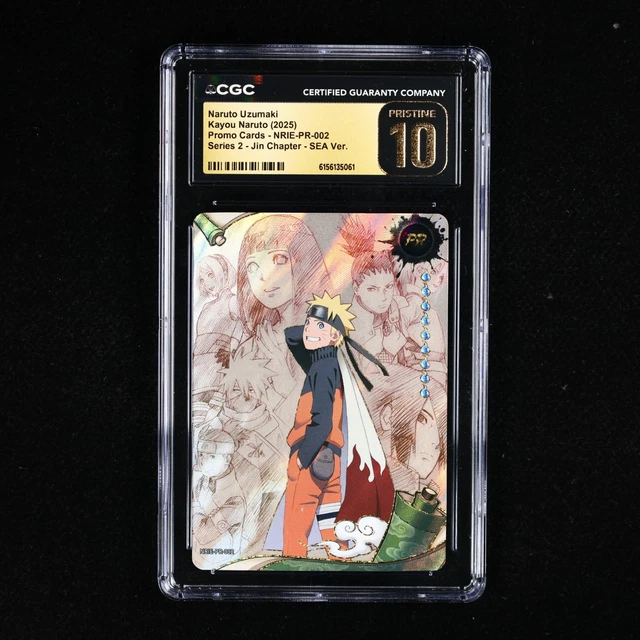 CGC 10 PRÍSTINO ​2025 kayou Naruto ENG Uzumaki Naruto NRIE-PR-002