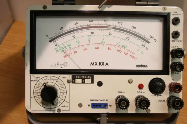 OCCASION : MULTIMETRE professionnel analogique METRIX MX101A