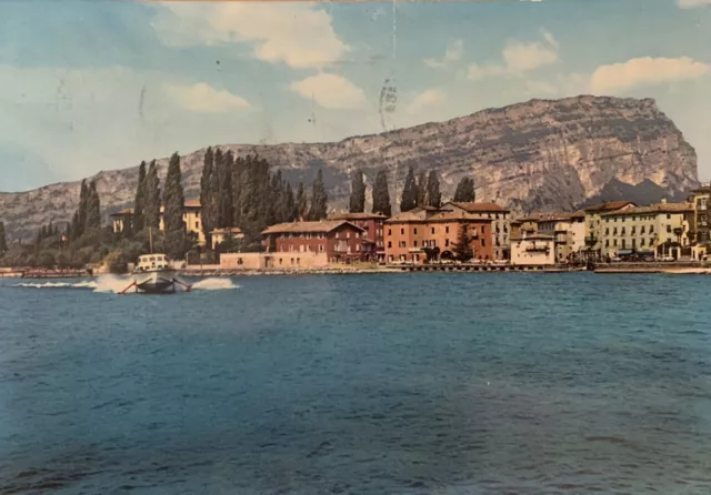 Cartolina Nago Torbole Trento Lago di Garda viaggiata marcofilia