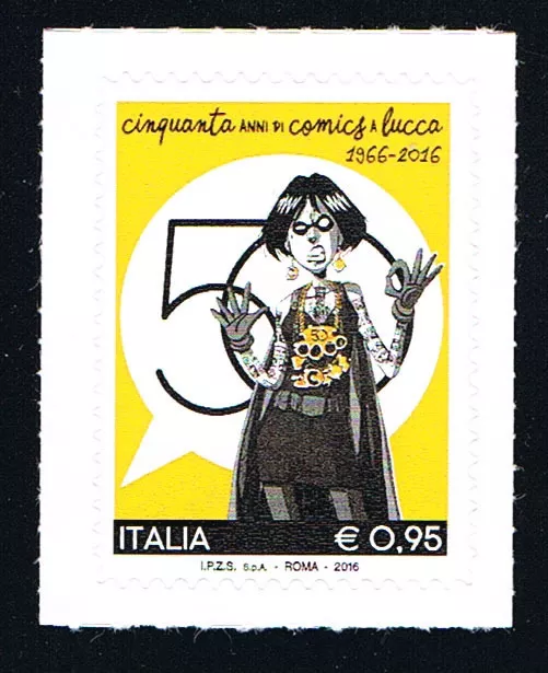 ITALIA 1 FRANCOBOLLO LUCCA COMICS 2016 nuovo**