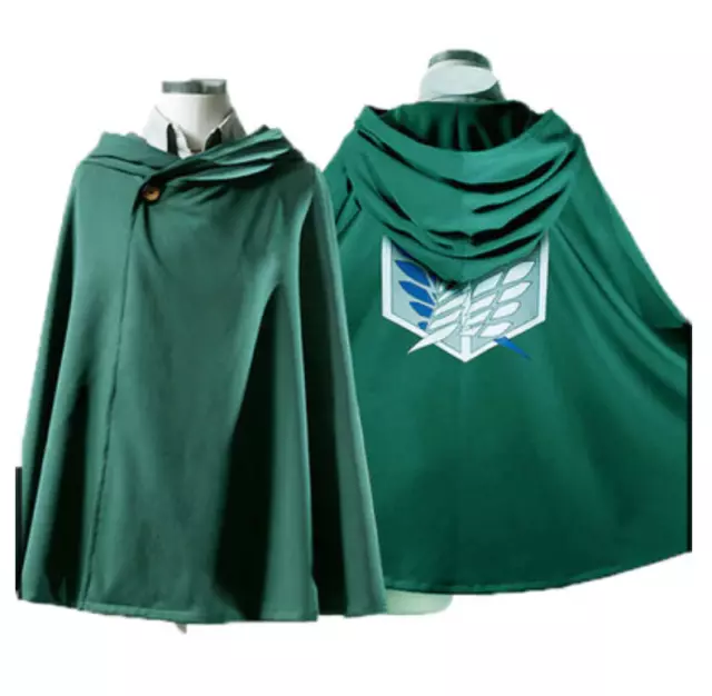 Attack on Titan Shingeki no Kyojin Scouting Legion Top Cosplay Grade Cloak Cape 2