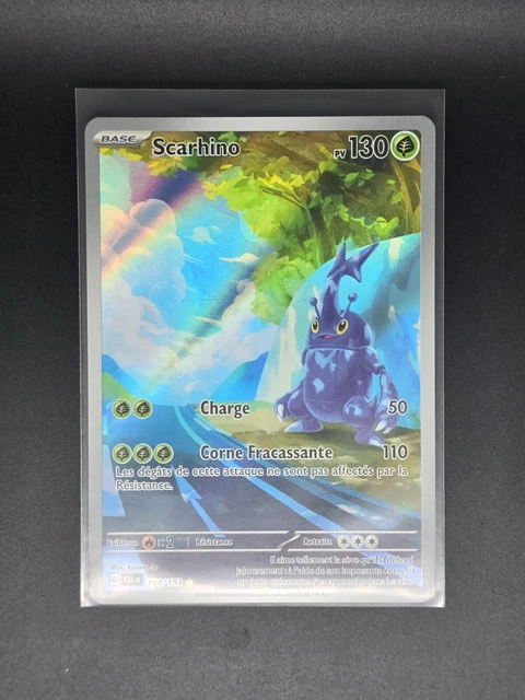 Scarhino 194/193 Alternative Secrète Gallery – Coffret 10 Cartes Pokémon FR Ultraboost Écarlate & Violet 02 Évolutions à Paldea