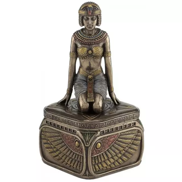 Kneeling Egyptian Queen Trinket Box Art Deco