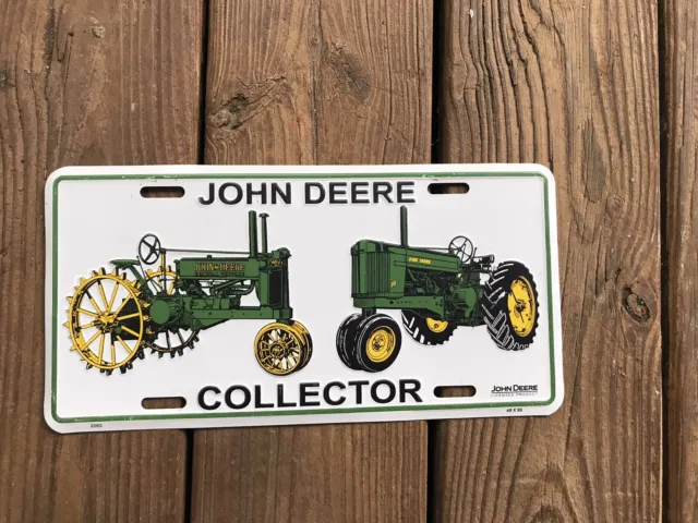 John Deere License Plate Collector Booster Tag 70 & General Purpose Tractor