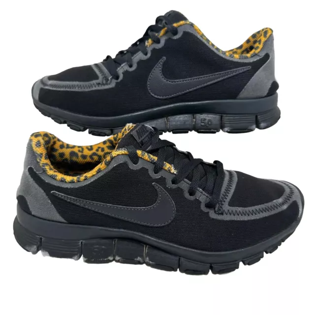 Nike Turnschuhe kostenlos 5.0 V4 Leopard schwarz UK 5