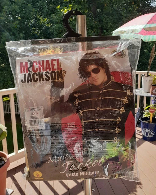 Rubies Mens 'Michael Jackson Military Jacket' Halloween Costume Sz. Lg.  A-21