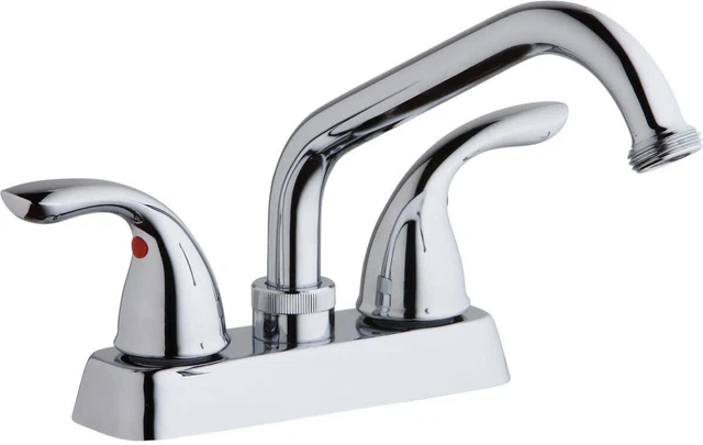 Elkay LK2000 Everyday 2.2 GPM Deck Mounted Double Handle Laundry - Chrome