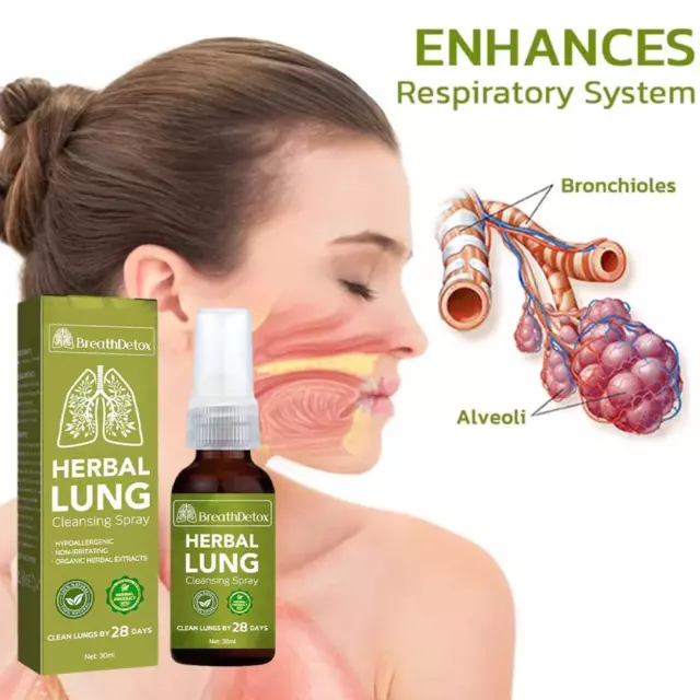 1/5/10PCS FreshAir Herbal Lung Cleanse Repair Spray,Herbal Lung Cleansing Spray