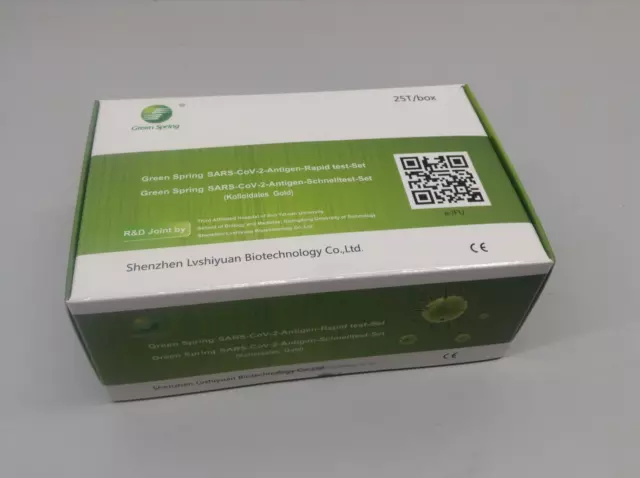 Green Spring Antigen SARS CoV-2 Schnelltest - 25er Packung  - Neu ab 1 € !!!