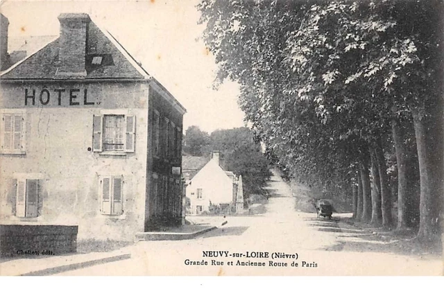 58  .  n° 201374   .    NEUVY SUR LOIRE   .    GRANDE RUE ET ANCIENNE ROUTE DE