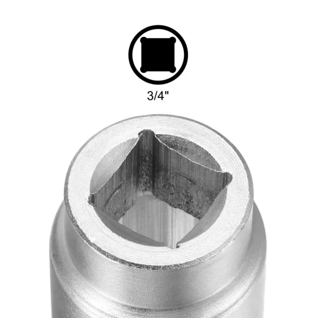 3/4 Inch Square Drive 12 Point 31mm Standard Impact Socket Alloy Steel 3