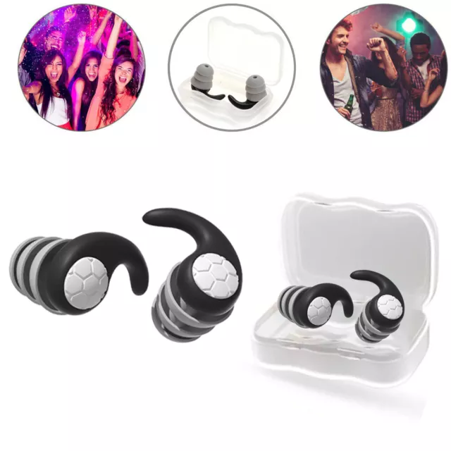 Tapones para los oídos con cancelación de ruido de 3 capas tapones para los oídos de hasta 40 dB para dormir trabajo natación