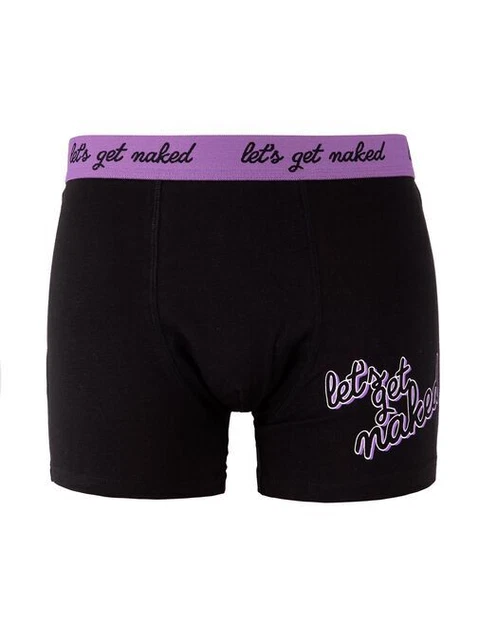 ANN SUMMERS MENS Lets Get Naked Novelty Jersey Boxers Sizes S XL