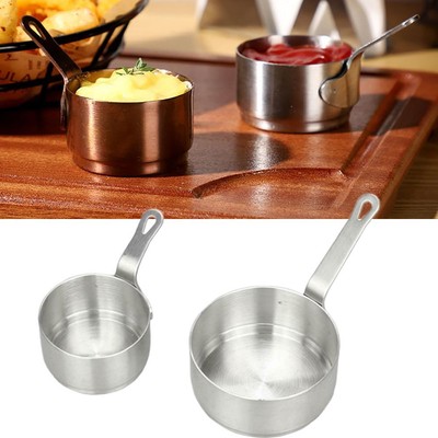 Zinel 15 cm Pentolino Antiaderente da Latte/Salsa in Acciaio Inox con Manico in bachelite Argento 