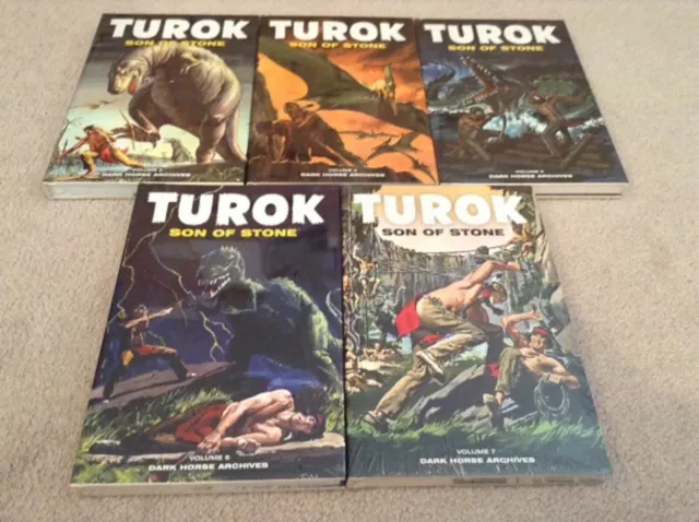 Turok Son of Stone Archives Volumes 3, 4, 5, 6 & 7 Books - Dark Horse - Sealed