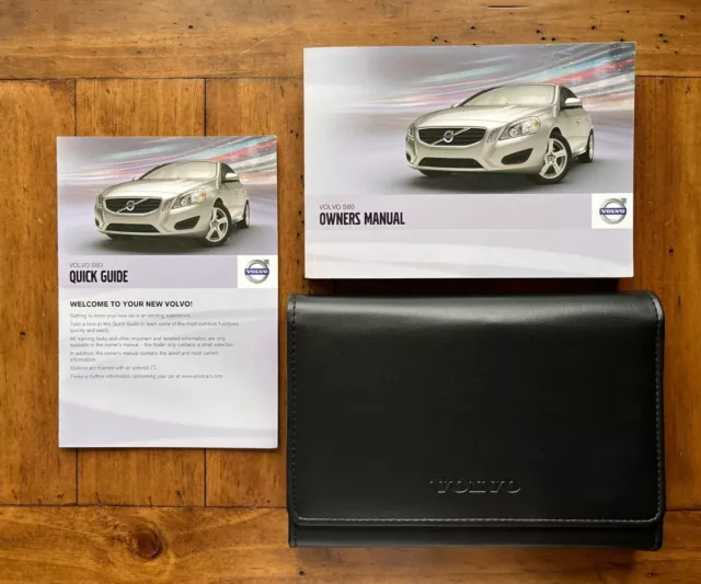 VOLVO S60 (2010 - 2013) Owners Manual / Handbook + Case / Wallet #2