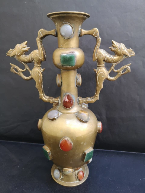 Rare gourde de fabrication artisanale en terre cuite et datant des années 1950. - France