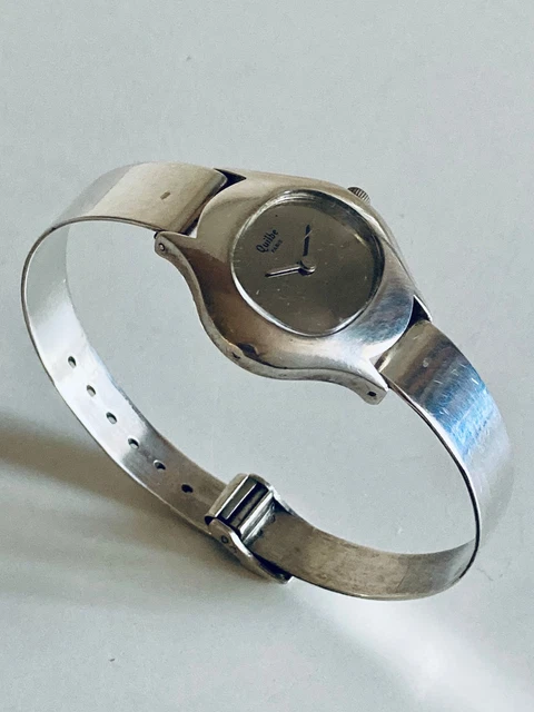 Montre Femme Electra Argent Massif Années 70-80 - Mouvement Bloqué, Pour Pièces