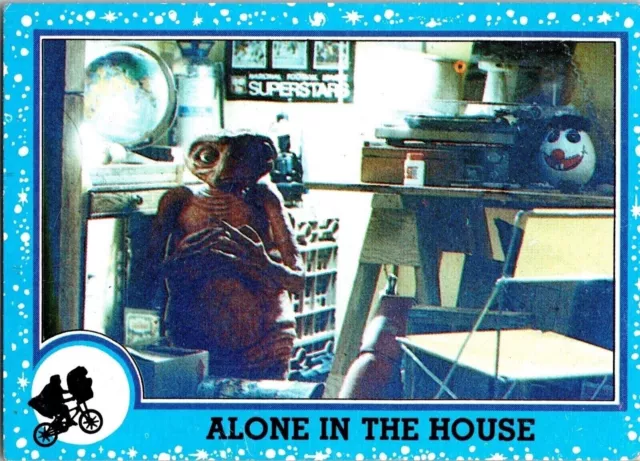 1982 Alone in the House 22 ET The Extra-Terrestrial Topps Trading Card TC CC