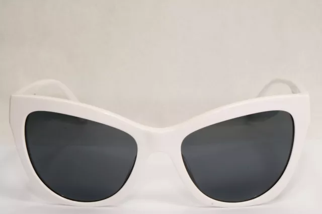 Versace Sunglasses White Gold Cat Eye Grey MOD VE 4417-U 314/87 2