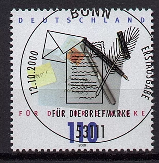 1x Für die Briefmarke Bund Deutschland BRD 2000 Mi-Nr. 2148, gestempelt