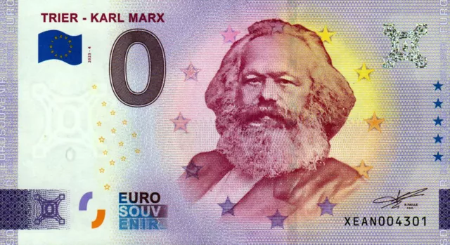 Null Euro Schein - 0 Euro Schein - Trier - Karl Marx 2023-4