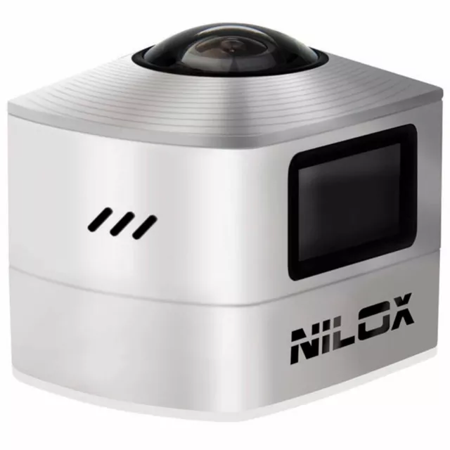 Nilox Evo360 Videocamera 360° Action Cam Fotocamera Pov Live Full Hd 30fps 8mp_