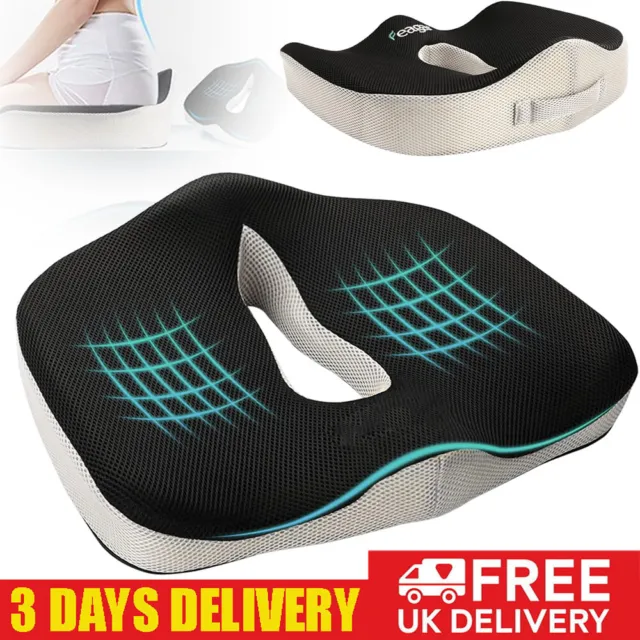 Donut Cushion Memory Foam Medical Ring Seat Pain Relief Orthopedic Coccyx LARGE