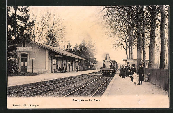 Carte Postale Ancienne CPA 39 - Sainte Agnès La Gare (Jura) - Émaillée