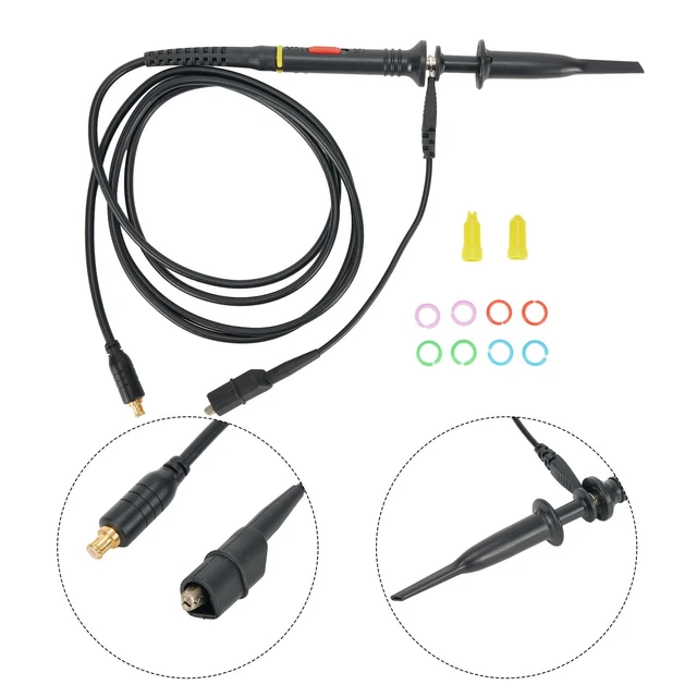 HIGH QUALITY 60MHZ 1X 10X MCX Oscilloscope Probe for PreReadings 13.