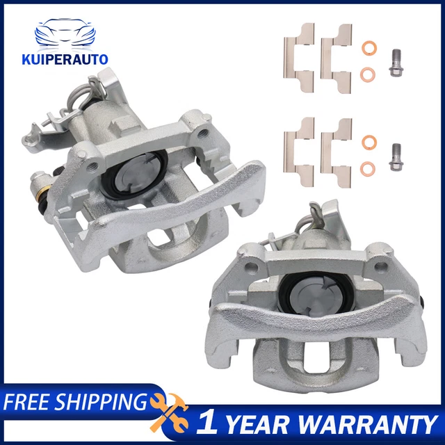 Set Rear Brake Calipers w/ Bracket For 2005-2014 Ford Mustang 3.7L 4.0L 4.6L