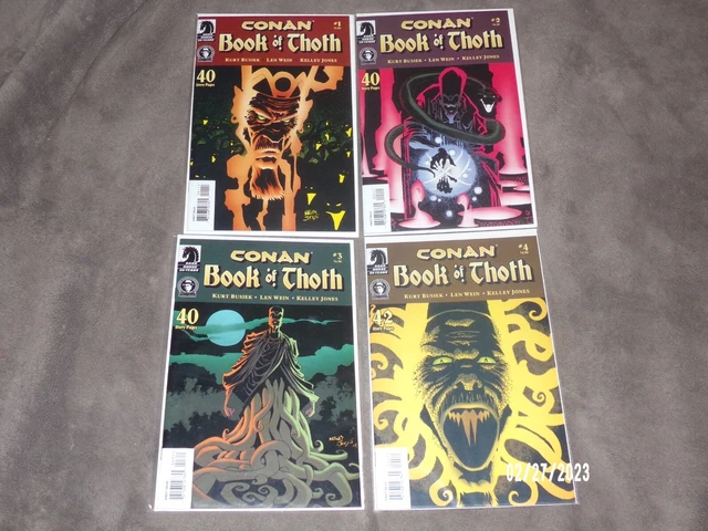 Dark Horse Comics Conan The Barbarian The Book of Thoth 1, 2, 3, 4 Lot - C25