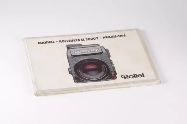 Manual instrucciones Rolleiflex SL2000F original Alemán