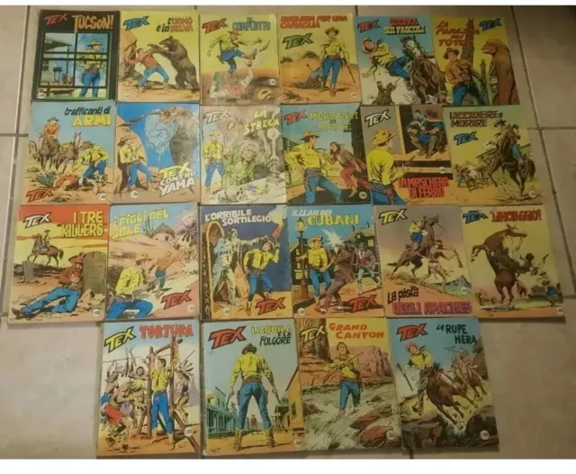 Lotto 22 tex willer Prima Edizione Bonelli /Fumetti Fumetto Vintage Retrò Stock