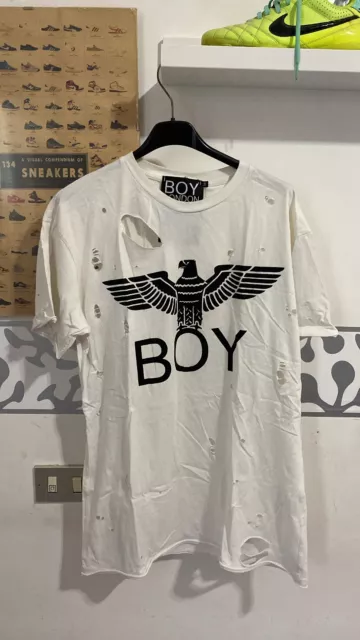 MAGLIA BOY LONDON Vintage Bianca Taglia M Ottime condizoni EUR 3 00 PicClick IT