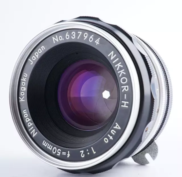 EX+5 Nikon NIKKOR-H Auto 50mm f/2 Non Ai Standard MF Lens w/ Filter From JAPAN