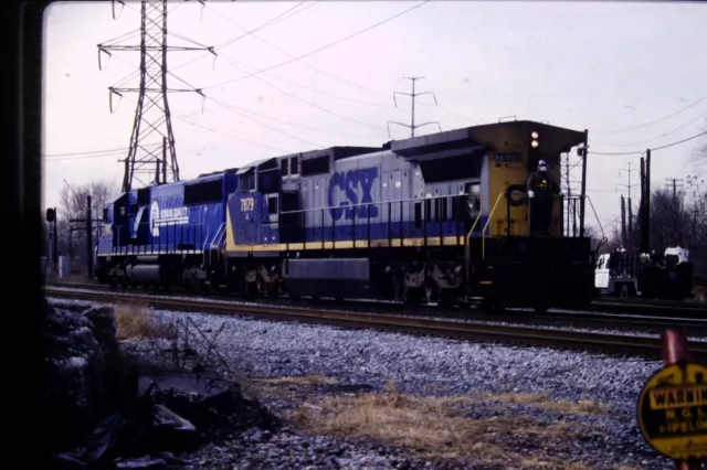 Kodachrome Original Slide CSX & Conrail Diesel Engines - Item CC#2109