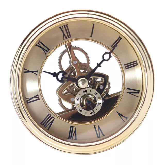 103mm Dial Metal Bezel fit 91mm Clock Watch Insert Quartz Movement DIY /Gold NEW